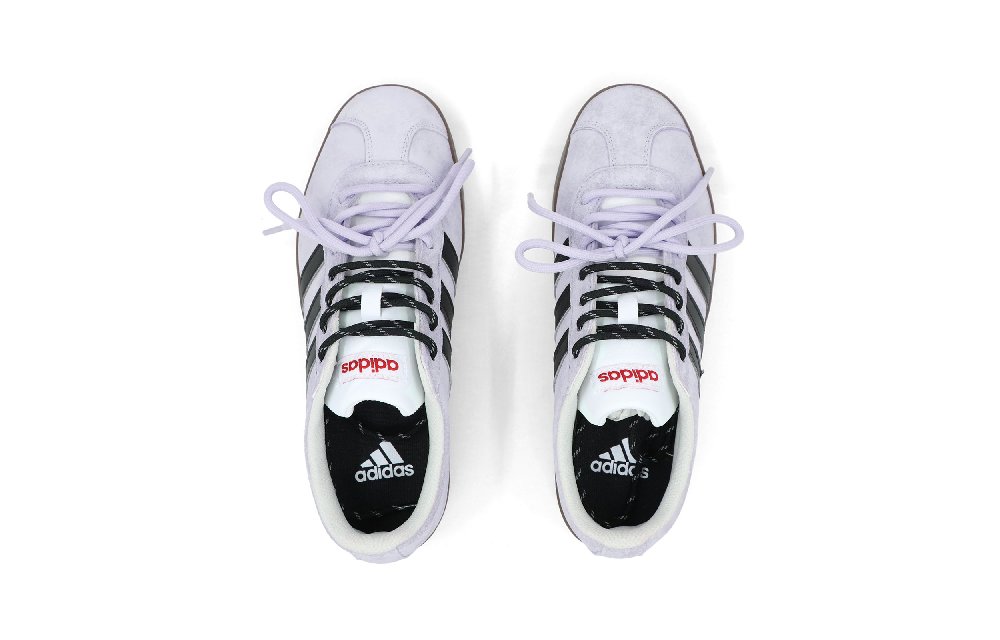 Adidas Neo VL Court Lifestyle Twilight Anti Slip Wear Resistant Low Top Skateboard Shoes Unisex Black Purple