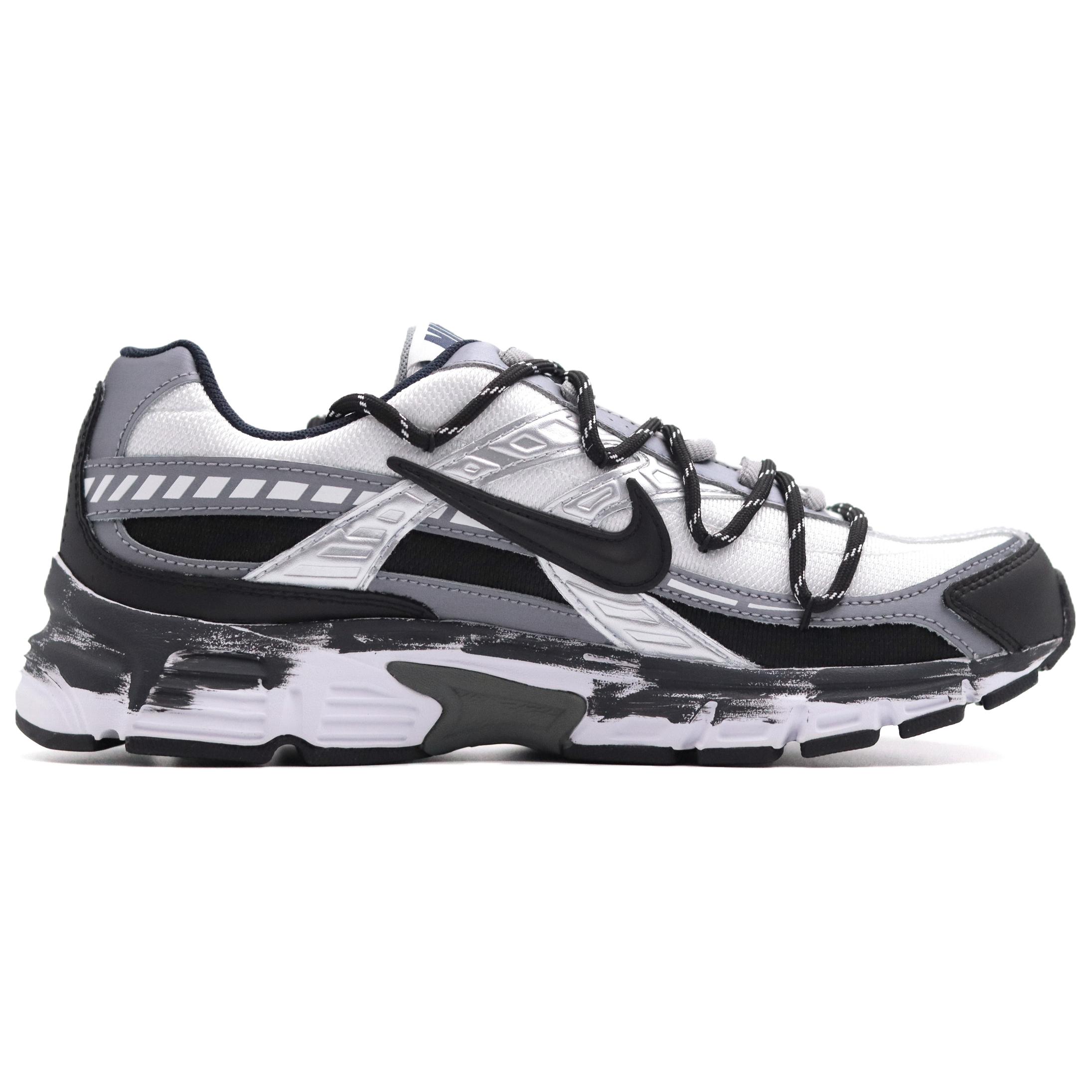 Nike Initiator Shock Absorbers Low Top City Commute Running Shoes Men's Black White