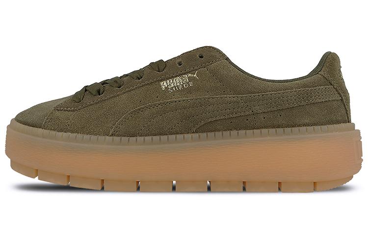 PUMA Suede Platform Trace 'Olive Night' Women's