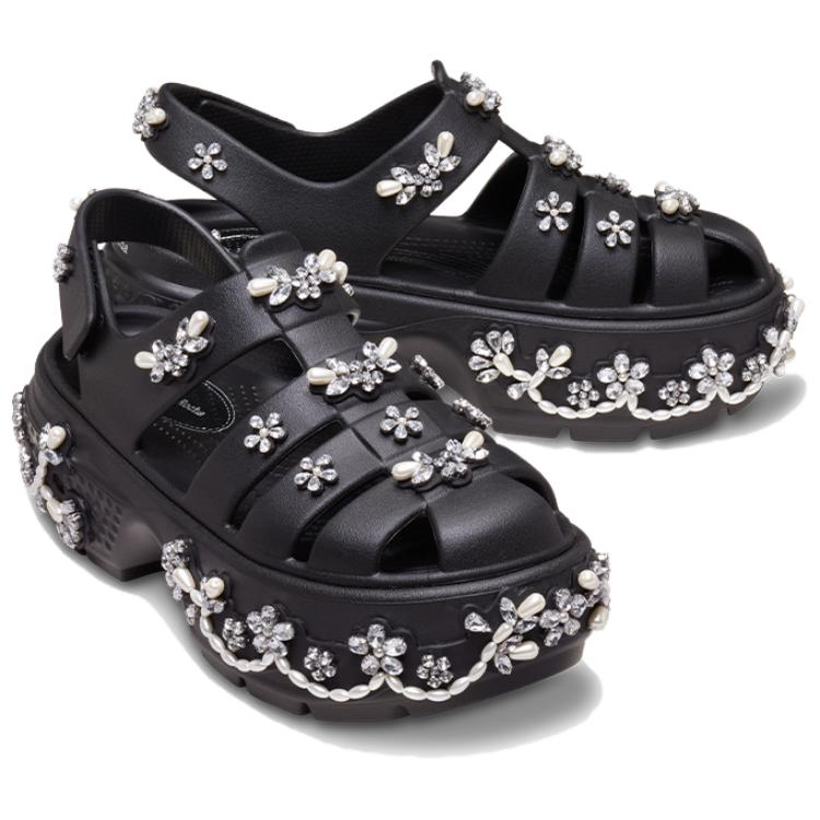 Crocs Stomp Fisherman Clog Simone Rocha Black