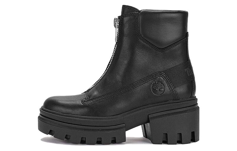 Timberland Everleigh Front Zip Boot 'Black Nubuck' Women's