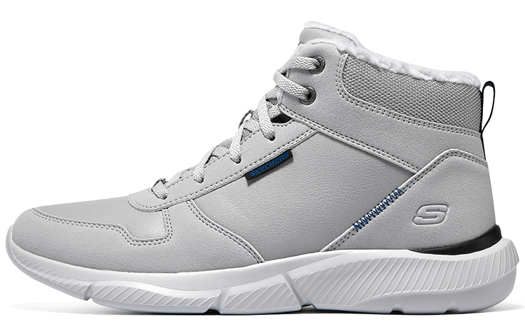 Skechers Ingram Wear-Resistant Warm And Breathable Mid-Top Casual Shoes Men's Light Gray