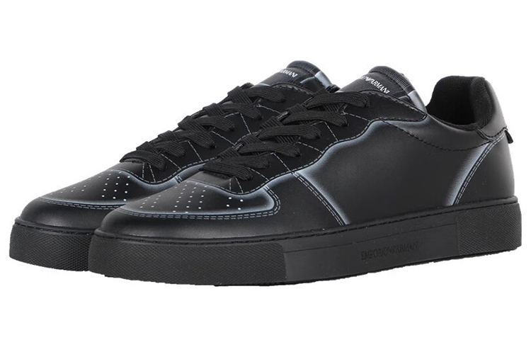 EMPORIO ARMANI Low-Top Skateboard Shoes Men's Black купить в интернет-магазине Yoocart с быстрой доставкой по России.