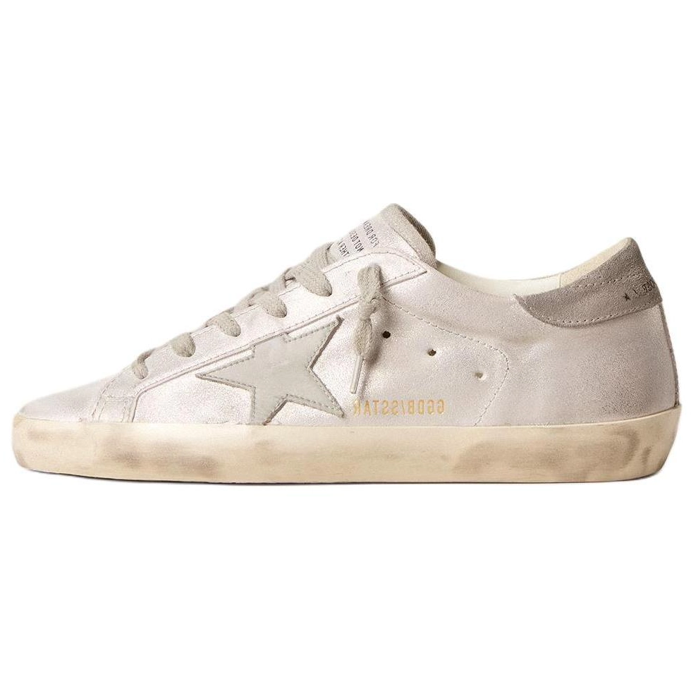 Golden Goose Super Star Low Top Skateboard Shoes Women's Gray White