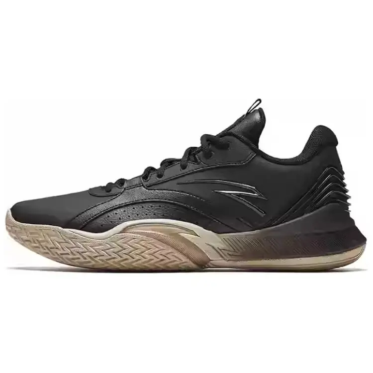 Anta Windhole 5th Generation Slip Resistant Abrasion Resistant Low top Basketball Shoes Men's Black