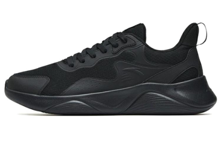 Anta Anti Slip Wear Resistant Low Top Running Shoes Men's Black