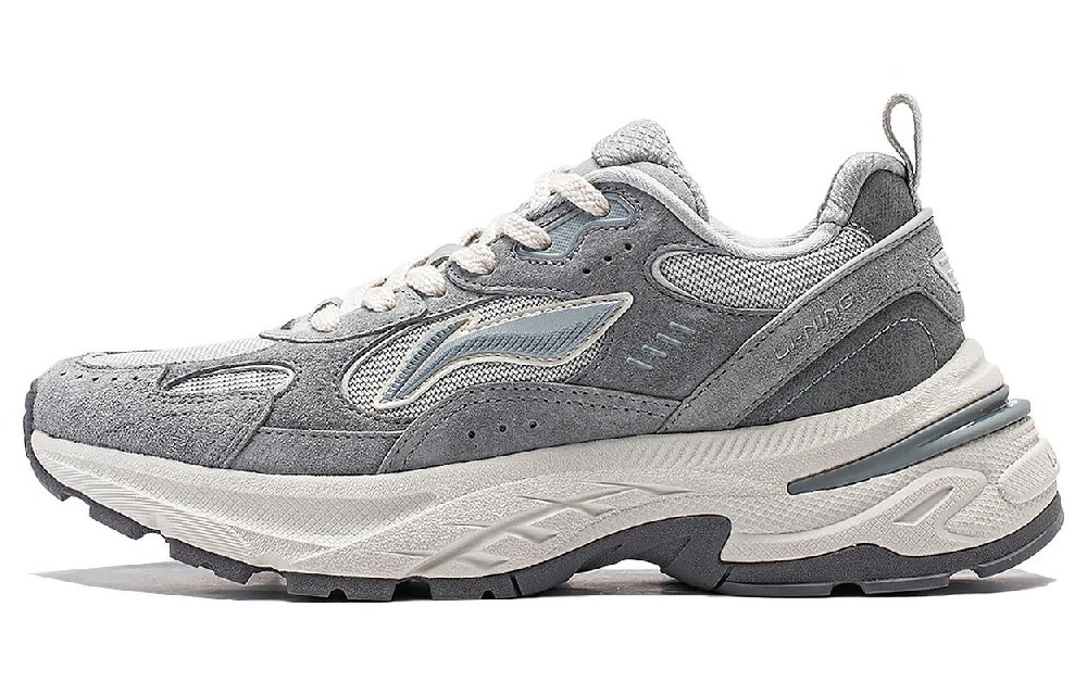 LiNing Beichen Cushioning, Slip Resistant, Abrasion Resistant Support Low Top Casual Shoes Women's Gray
