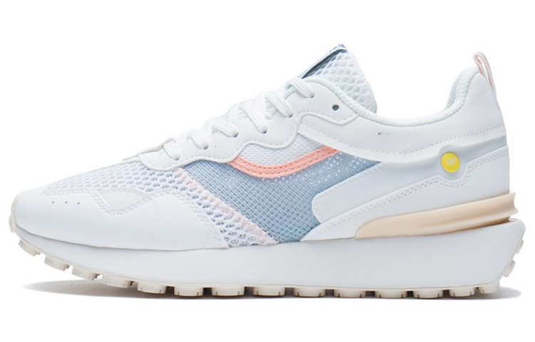 LiNing Fangyuan Classic Low-Top Sports Casual Shoes Women's White Blue