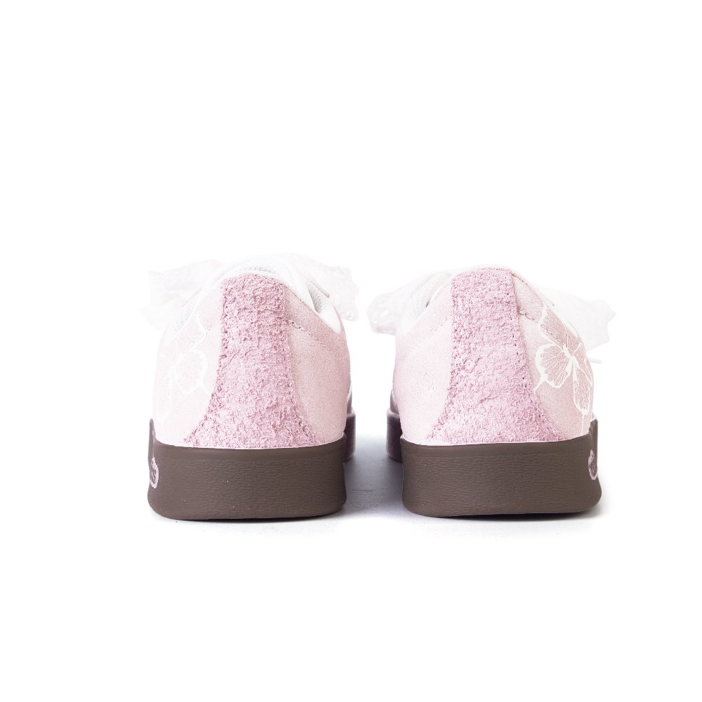 Adidas Neo Vl Court Classic Snowy Slumber, Amber Anti Slip Wear Resistant Low Top Skateboard Shoes Unisex Light Pink