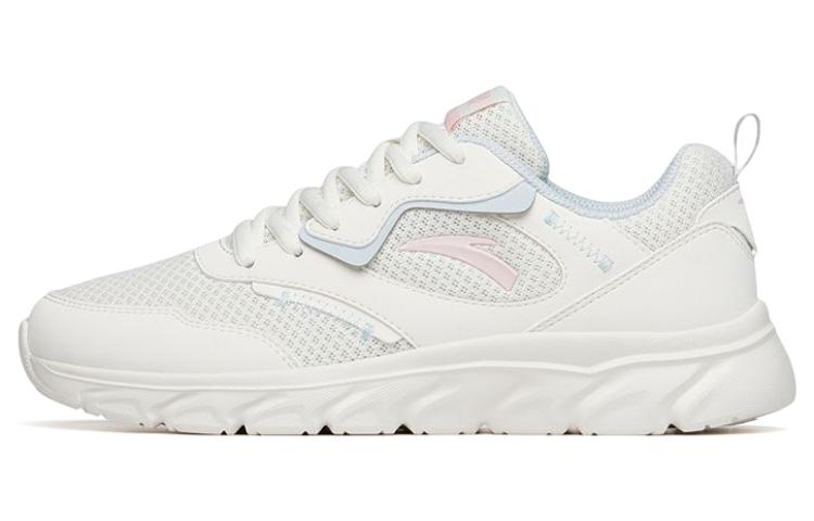 Anta Cushioning, Slip Resistant, And Abrasion Resistant Low Top Running Shoes Women's White Blue