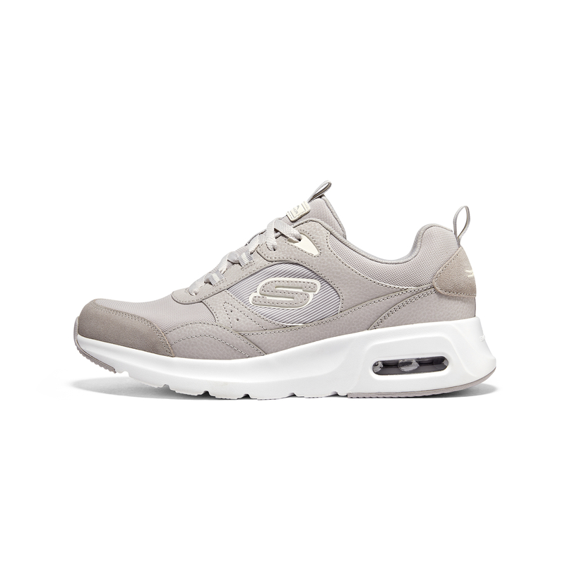 Skechers Shock Absorbers With Abrasion Resistant And Slip Resistant Properties Low Top Running Shoes Men's Natural