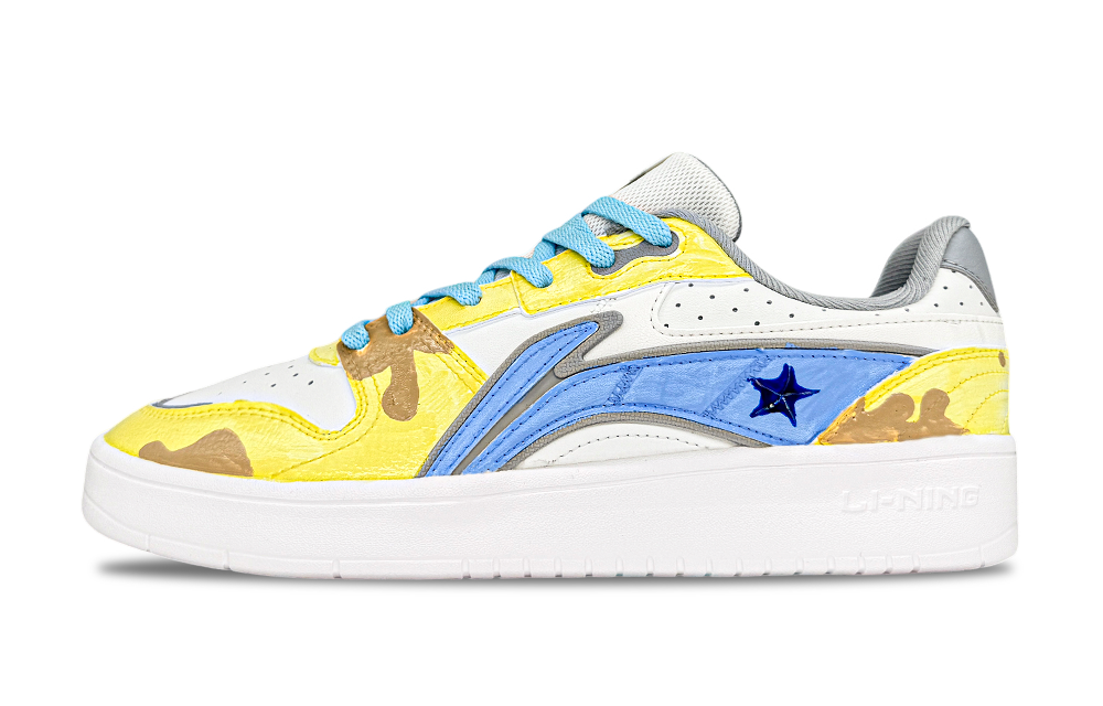 LINING Acer Truncatum Skateboard Shoes Men's Low top Yellow