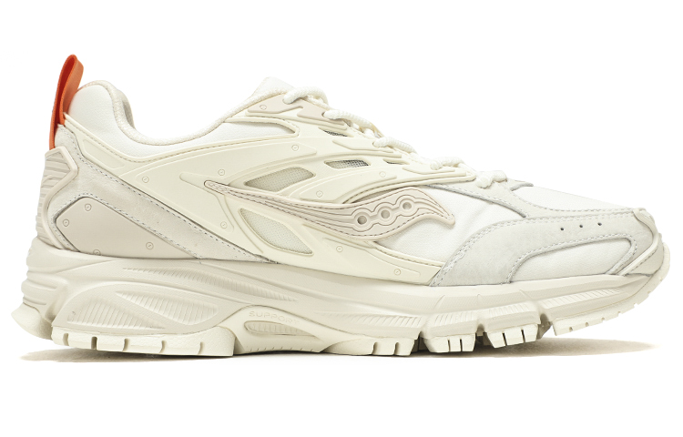 Saucony Slip Resistant Abrasion Resistant Low top Casual Running Shoes Unisex White