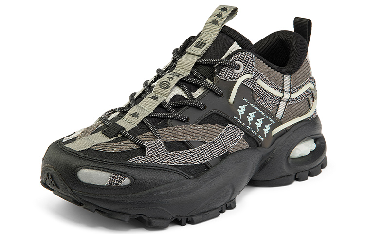 Kappa Coverage Low-Top Chunky Sneakers Unisex Black купить в интернет-магазине Yoocart с быстрой доставкой по России.