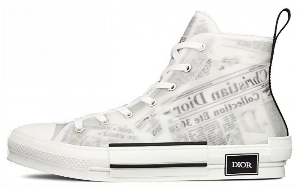 DIOR B23 High Top Daniel Arsham Newspaper