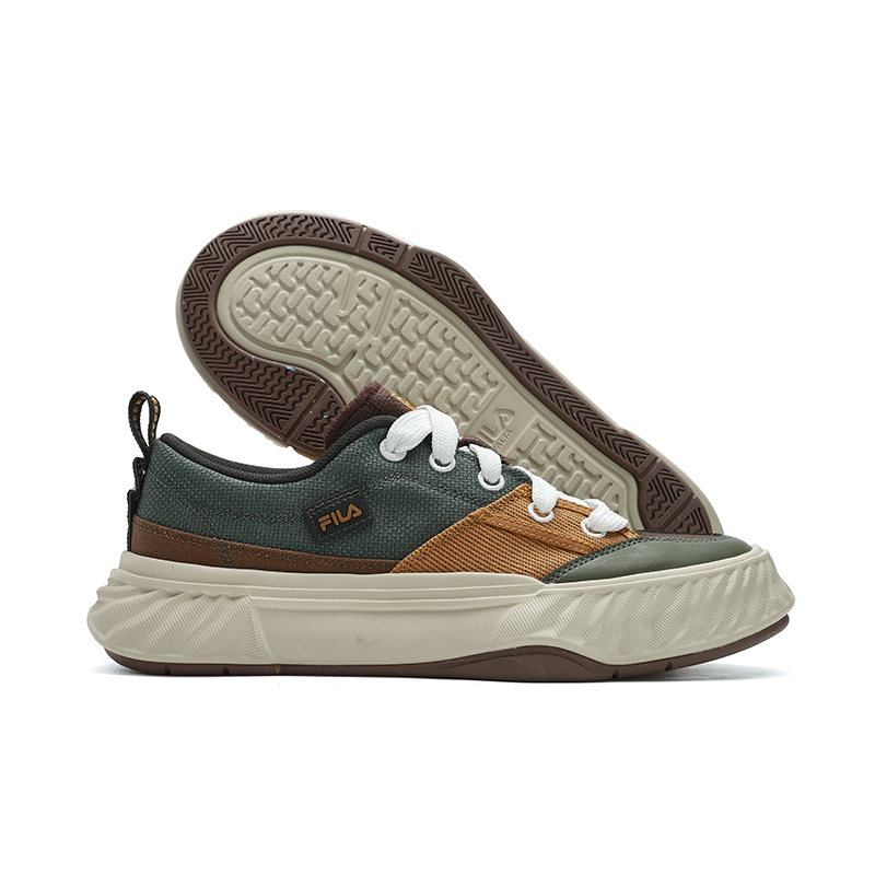 FILA Fosso Chuanxing Shoes Low Top Canvas Shoes Men's Green Yellow купить в интернет-магазине Yoocart с быстрой доставкой по России.