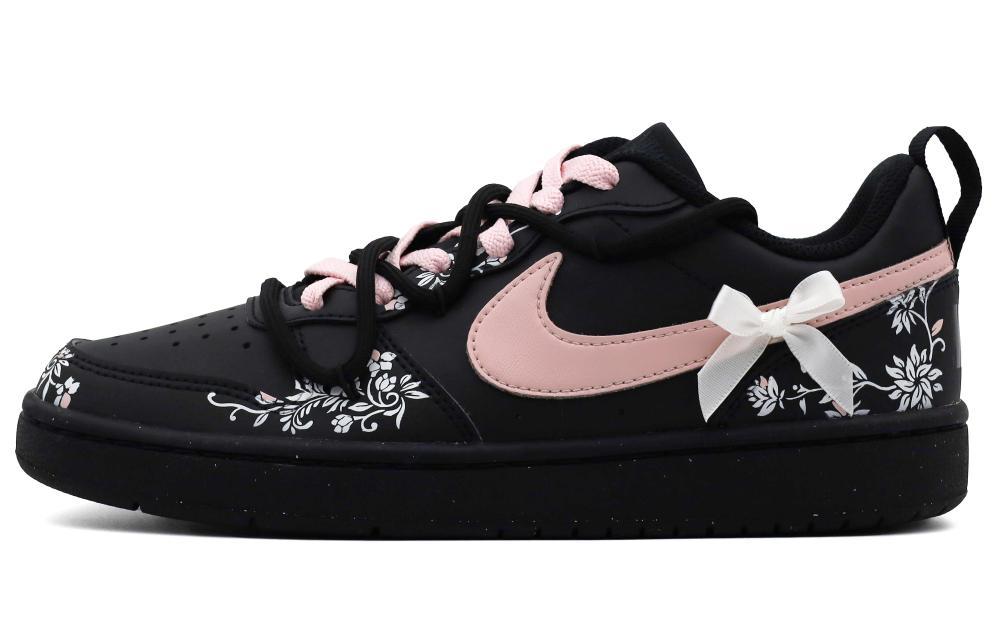 Nike Court Borough Slip-Resistant Low-Top Skateboard Shoes Women's Black Pink