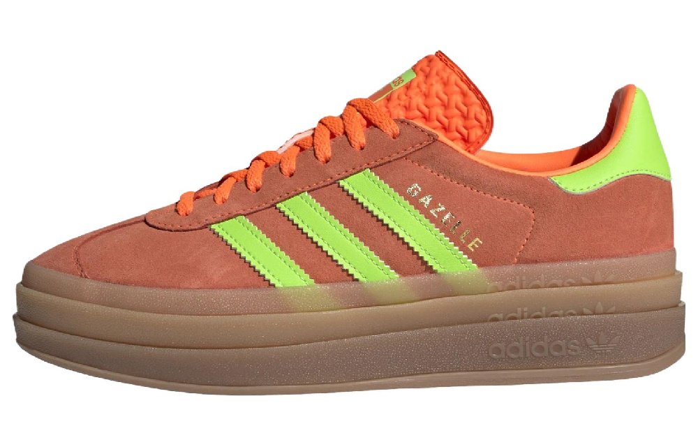 Adidas Gazelle Bold Solar Orange Solar Green Women's