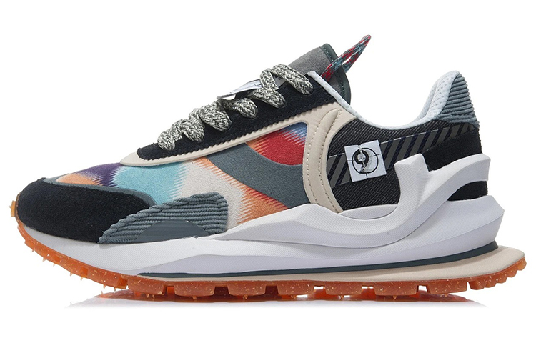 LiNing Running Shoes Men Low-Top Black/Thunder Gray/Taro Apricot