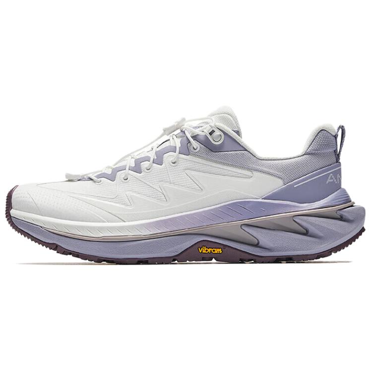 Anta Wild PRO Abrasion Resistant Slip Resistant Low Top Casual Running Shoes Women's White Purple