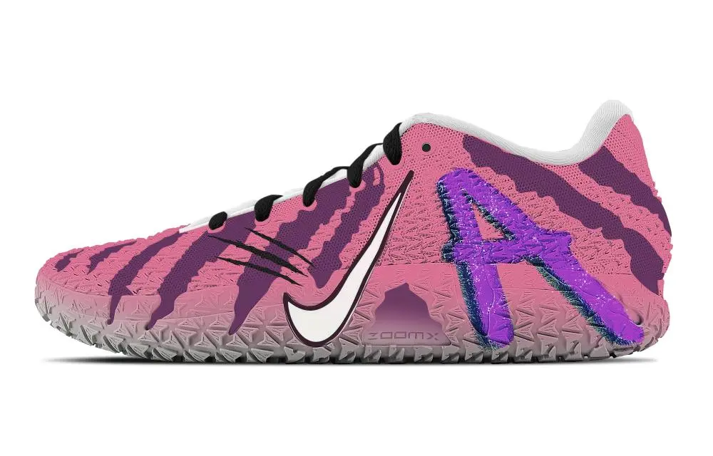 Nike Ja Morant 3 Gengar Abrasion Resistant Low top Basketball Shoes Unisex Pink Purple