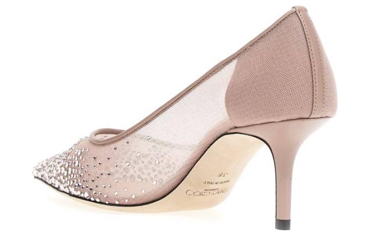 Jimmy Choo LOVE Slim Heel High Heels 6.5cm Women's Pink