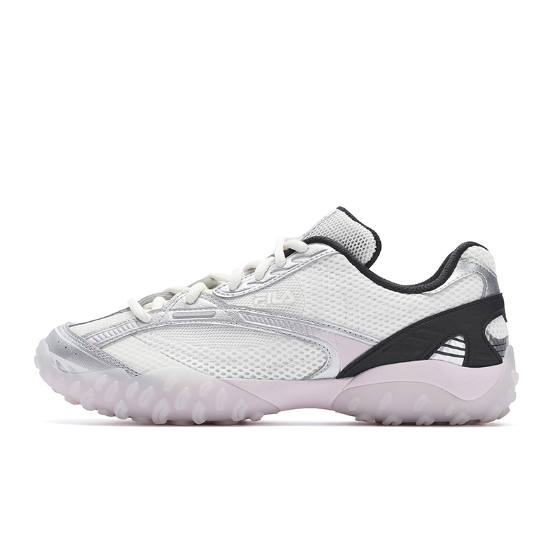FILA ECHAPPE 2 Ballet Shoes Low Top Casual Shoes Women's White Silver