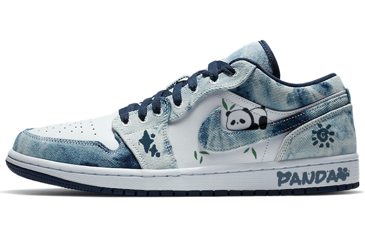 Jordan Air Jordan 1 Vintage Basketball Shoes Men Low Top Blue/White