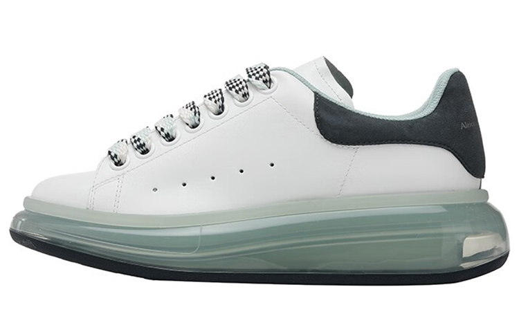 Alexander McQueen Transparent Sole Oversized Sneakers 'White Green' Women's