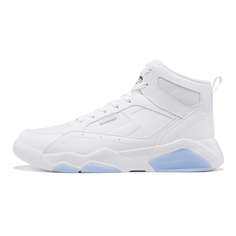 361° Winter Syndrome Anti-Slip Wear-Resistant High-Top Skateboard Shoes Men's White Blue