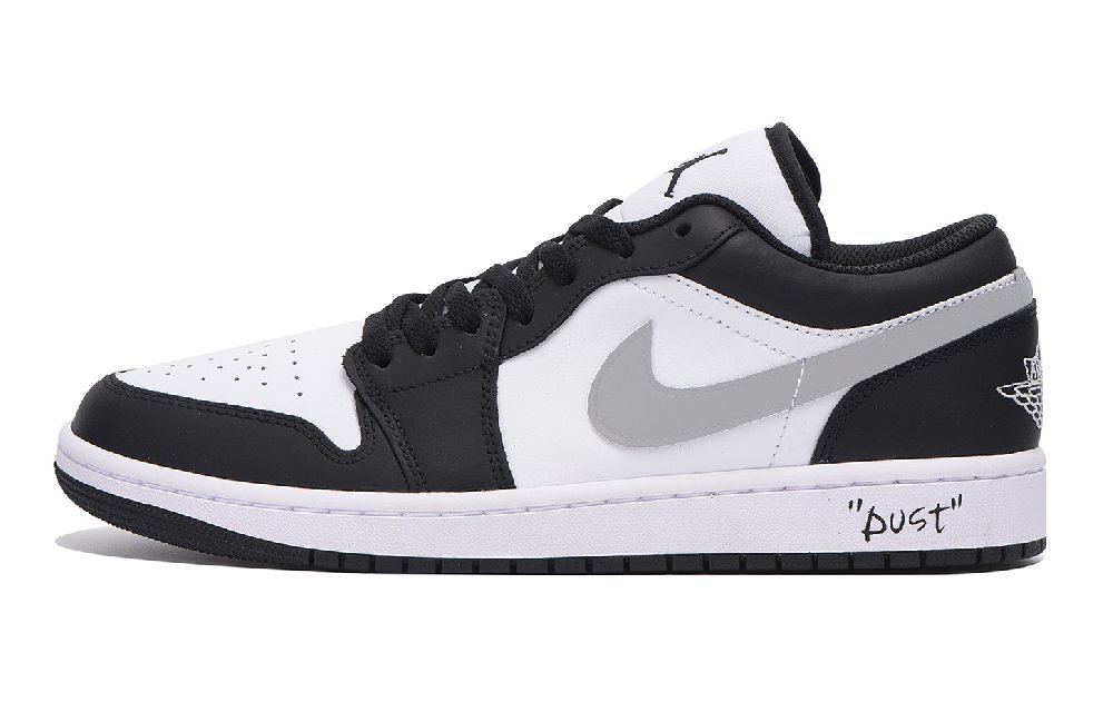 JORDAN Air JORDAN 1 Vintage Basketball Shoes Men Low Top Black Gray