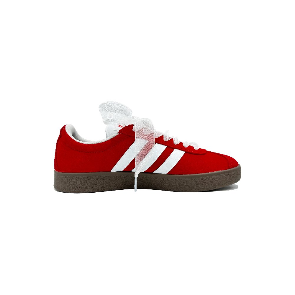 Adidas Neo Anti-Slip Wear-Resistant Low-Top Skateboard Shoes Unisex Red White