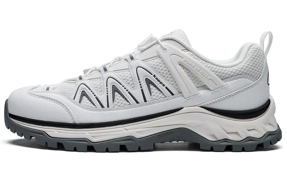 Kappa Cushioning, Wear Resistant Low top Running Shoes Unisex Classic White, Black