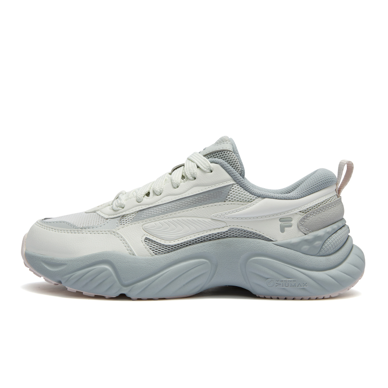 FILA FUSION Conch Dx Conch Shoes Breathable Moisture-Wicking Coverage Low-Top Casual Shoes Women's Gray White