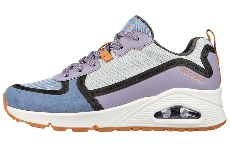 Skechers Casual Shoes Women's Low-Top Gray/Purple/Blue