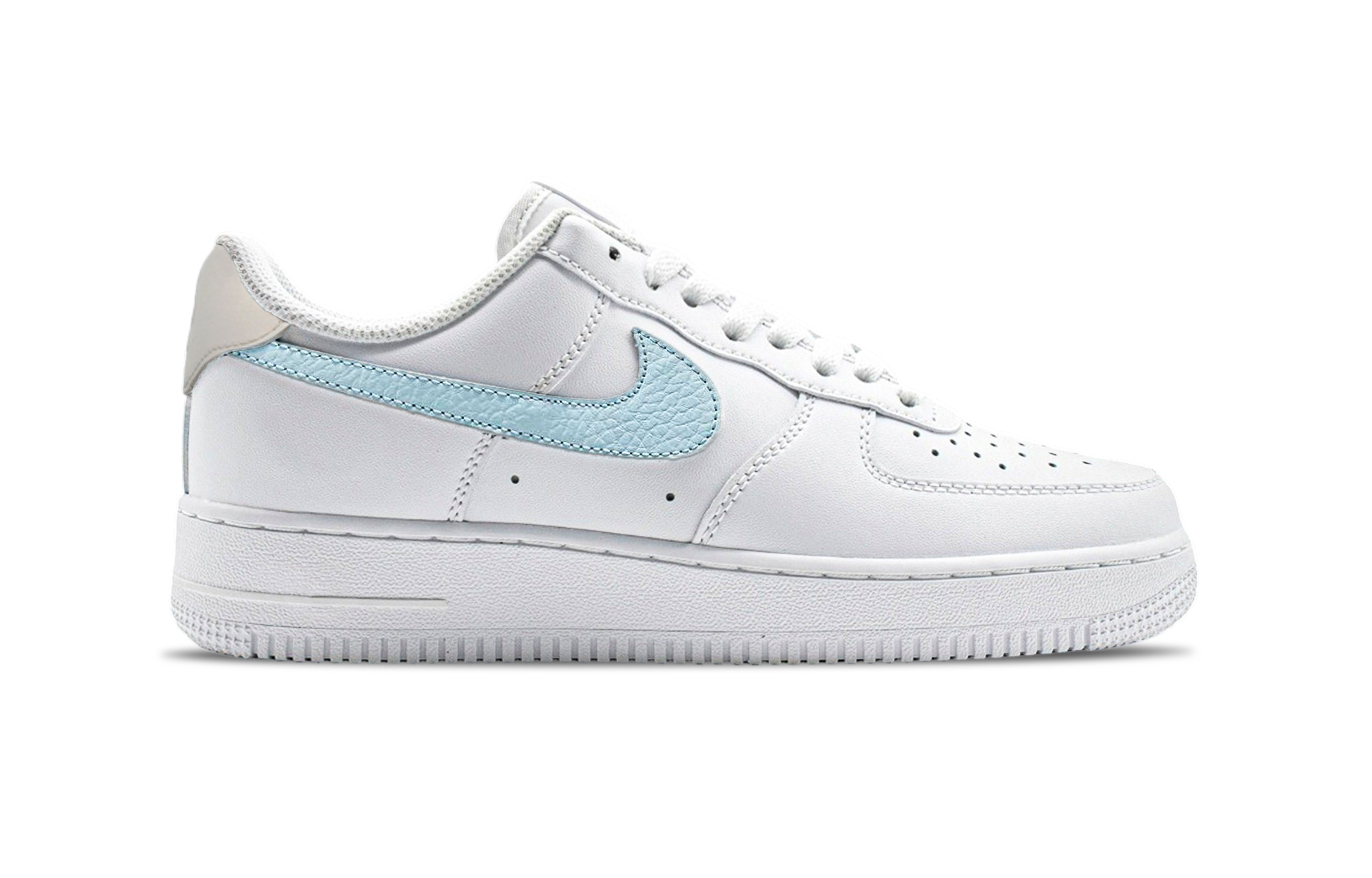 Nike Air Force 1 Sea Salt Blue Abrasion Resistant Low top Skateboard Shoes Unisex White Blue купить в интернет-магазине Yoocart с быстрой доставкой по России.
