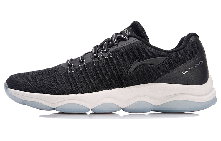 LiNing Cushioning Breathable Lightweight Abrasion Resistant Slip Resistant Low Top Running Shoes Women's Standard Black