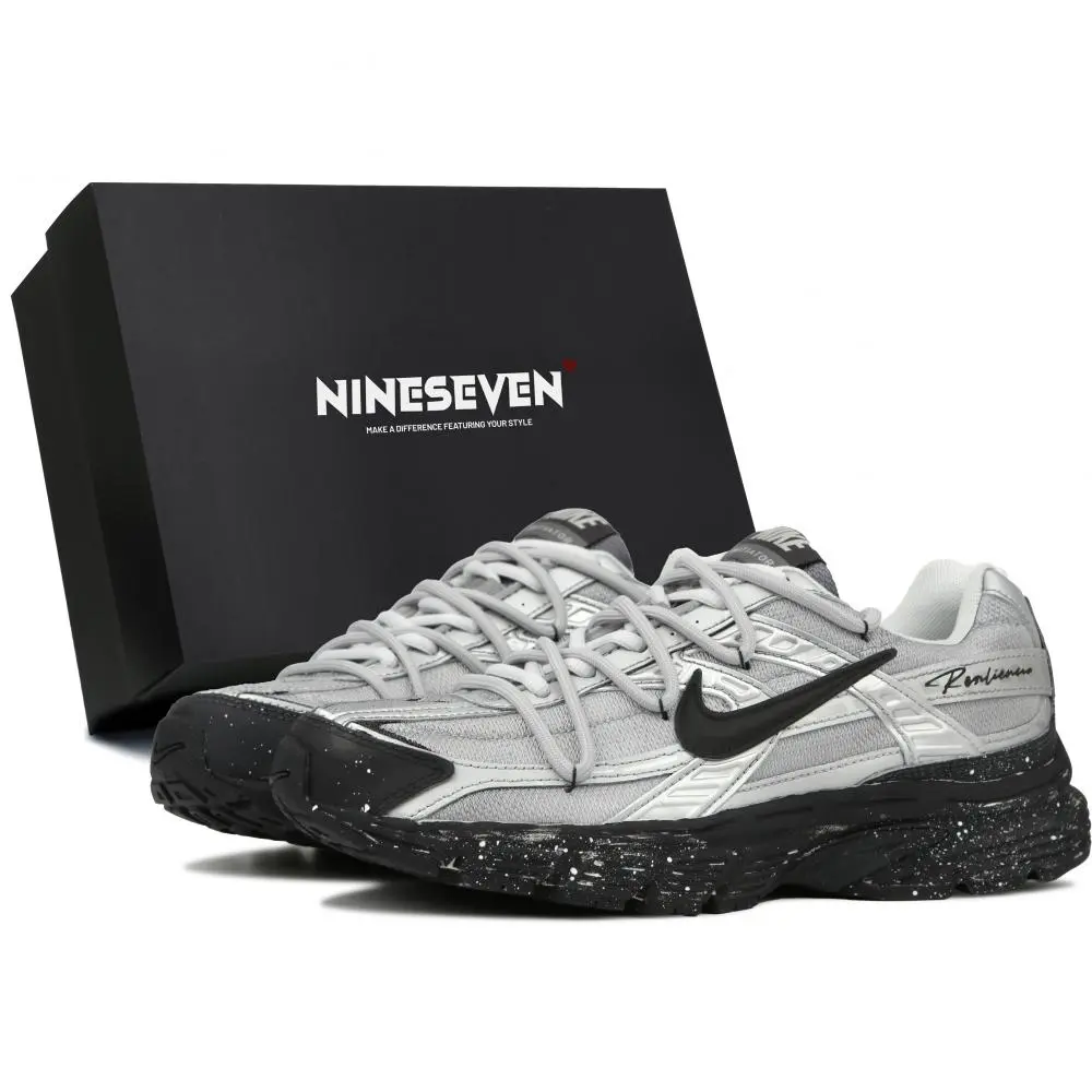 Nike Initiator Cushioning, Wear Resistant Low top Casual Running Shoes Unisex Silver