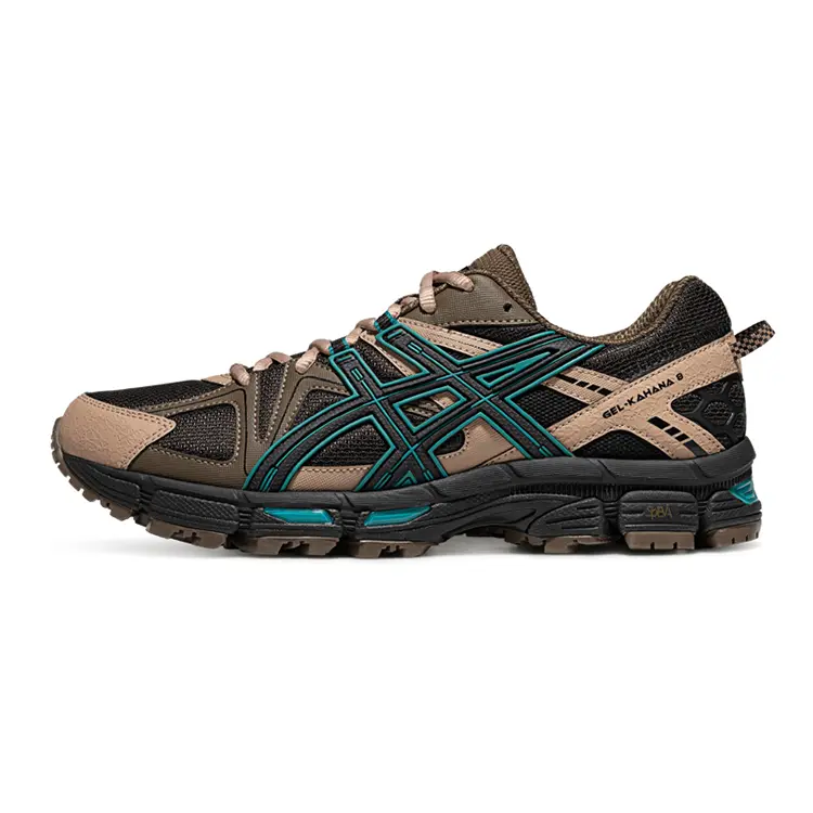 Asics Gel Kahana 8 Cushioning, Breathable, And Resilient Design Low top Running Shoes Men's Black Coffee