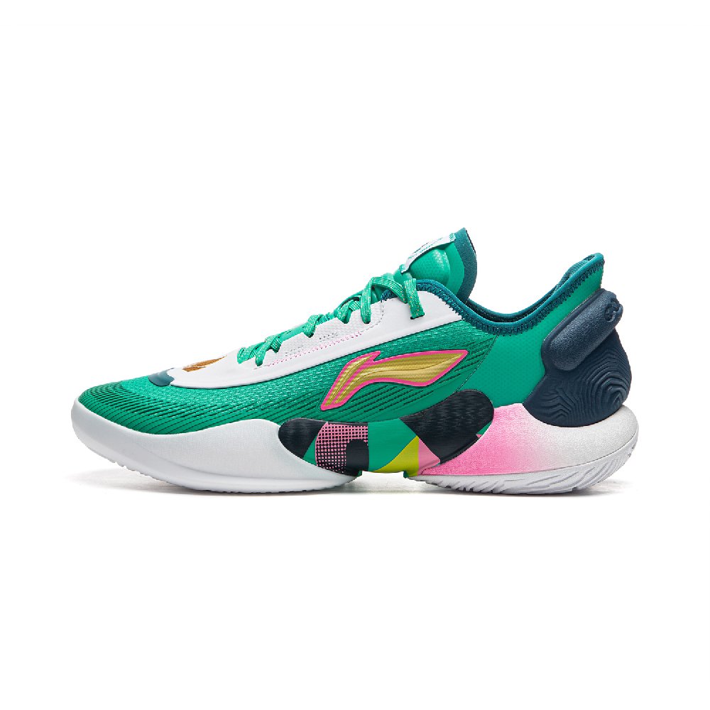 LiNing Yushuai 18 V2 Anti Slip Wear Resistant Low Top Basketball Shoes Men's Green White