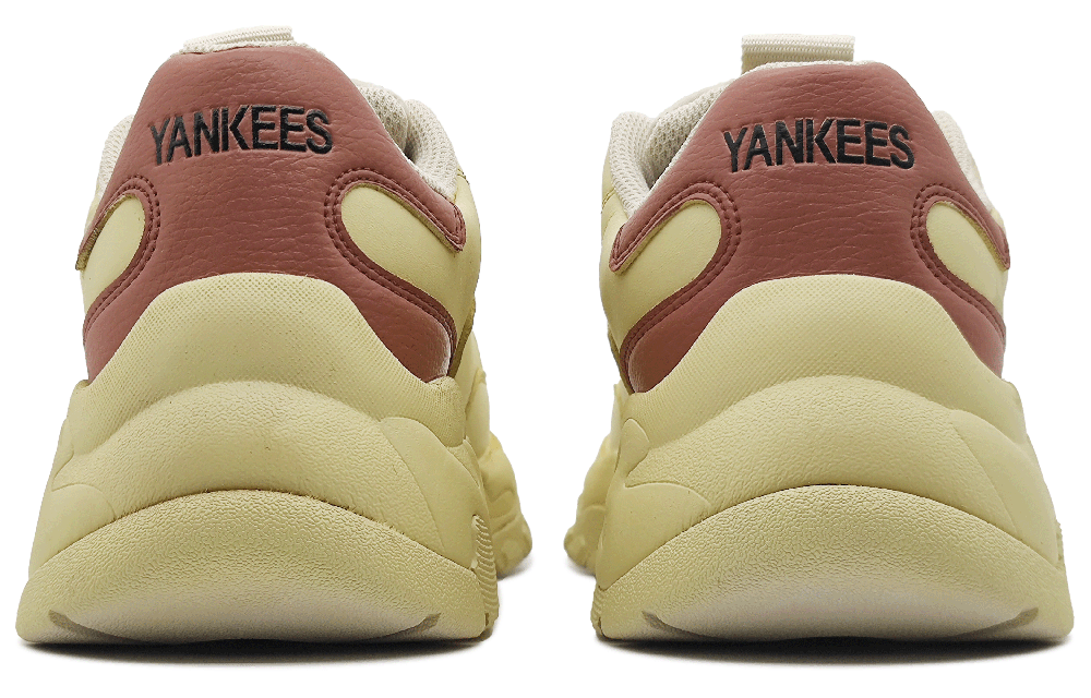 MLB Big Ball Chunky Cushioned Slip-Resistant Height Increasing Low-Top Chunky Sneakers Unisex Yellow