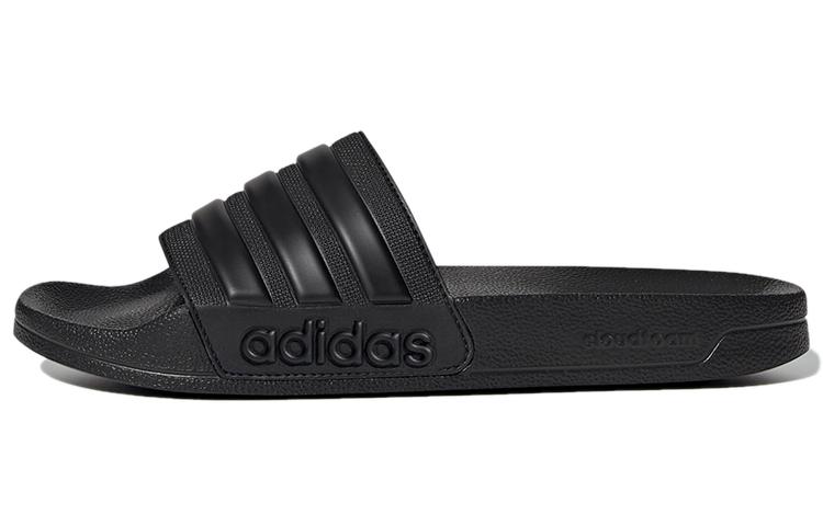 Adidas Adilette Shower Slides Lightweight Cozy Casual Black Slippers