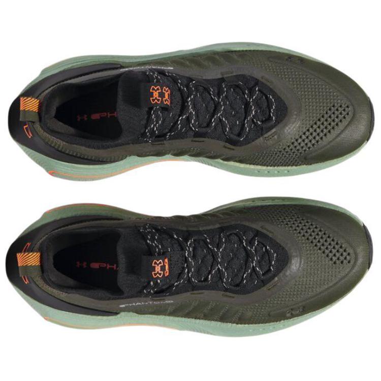 Under Armour Phantom 4 Anti-Slip Wear-Resistant Low-Top Casual Shoes Men's Green Black