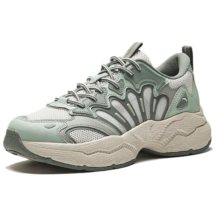 Anta Meteorite 3 Low Top Chunky Sneakers Unisex Gray Green