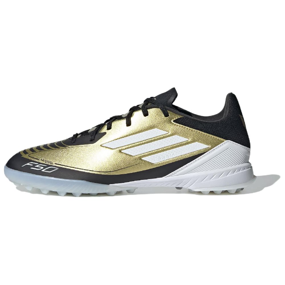 Adidas F50 League Turf Messi Gold Metallic Cloud White Core Black