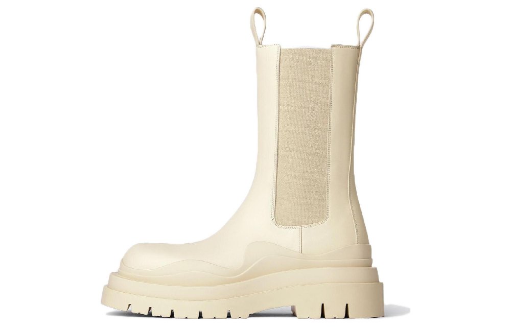 Bottega Veneta Crew Chelsea Boots Women's Beige