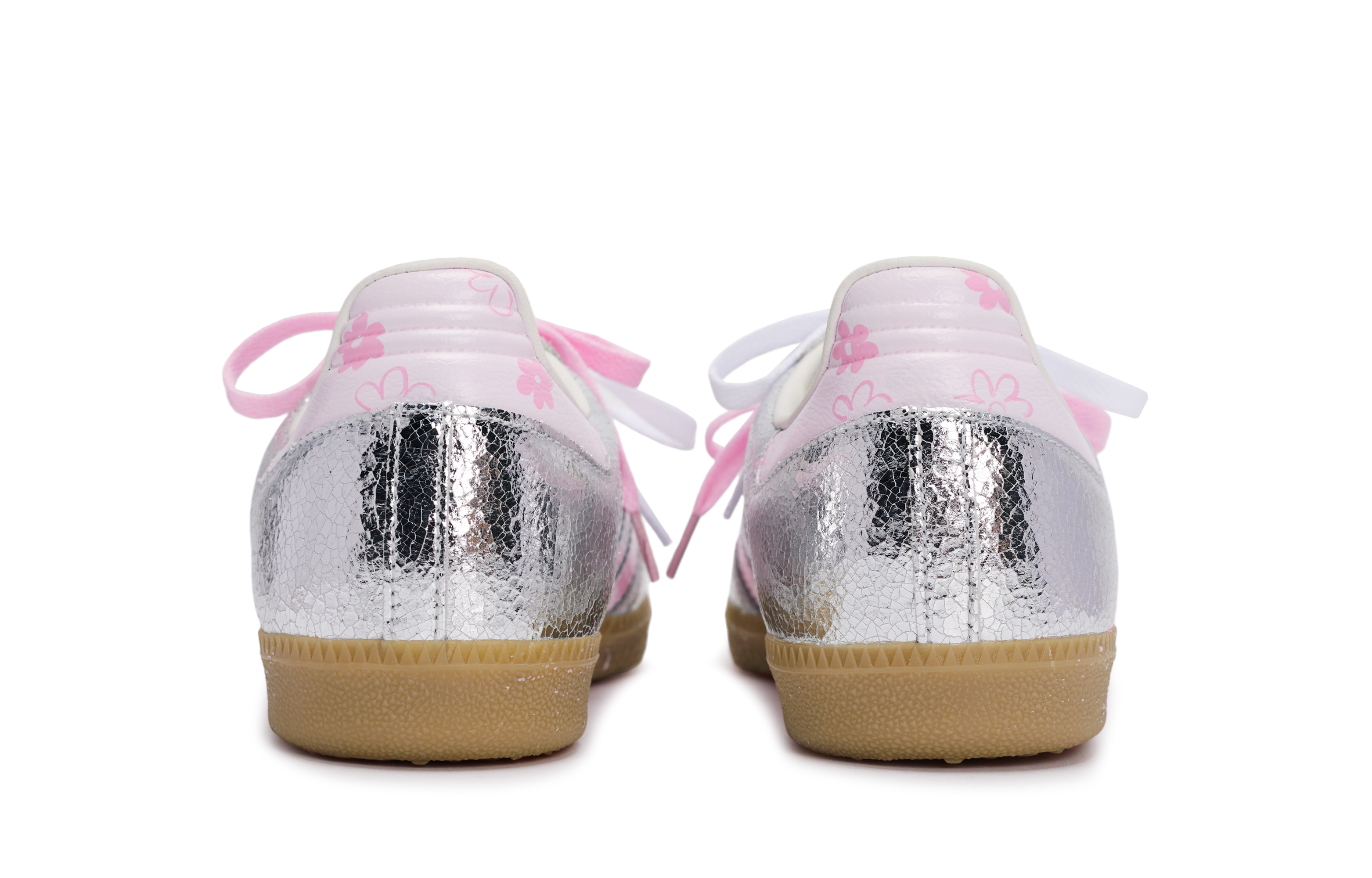 Adidas Originals SAMBA OG German Army Trainers Women's Low Top Silver/Pink купить в интернет-магазине Yoocart с быстрой доставкой по России.