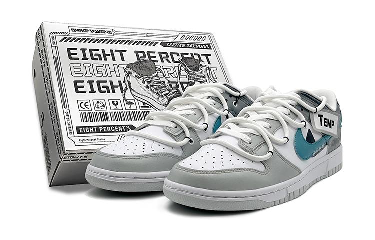 Nike Dunk 'Neutral Grey' Slip-Resistant Cushioning Low-Top Skateboard Shoes GS Gray White Blue