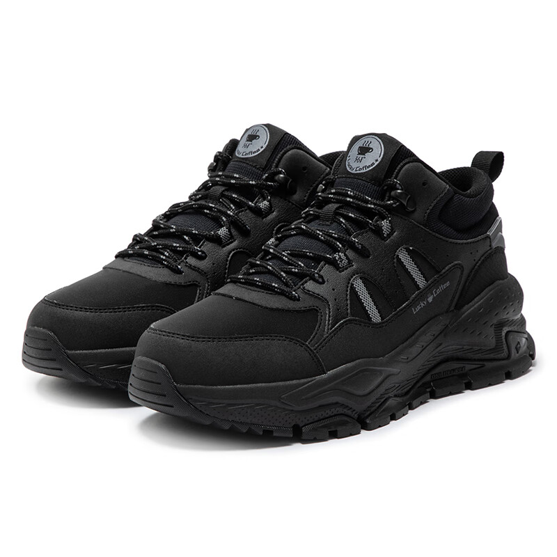 361° Wear-Resistant Slip-Resistant Mid-Top Casual Shoes Men's Obsidian Black купить в интернет-магазине Yoocart с быстрой доставкой по России.