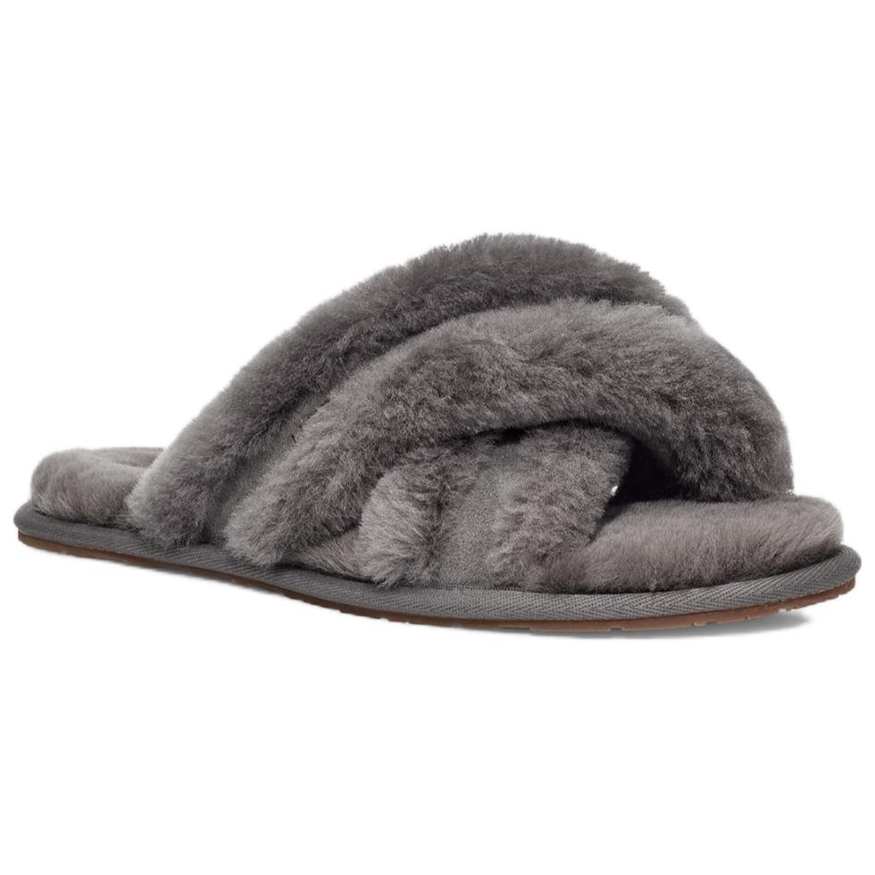 UGG Scuffita Quiet Slip-Resistant Slide Slippers Unisex Gray